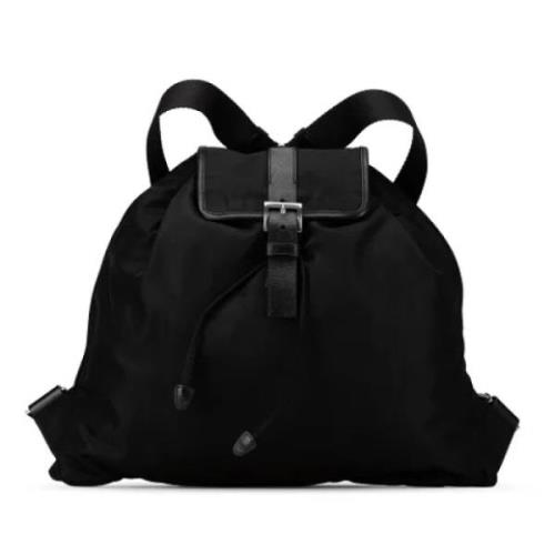 Pre-owned Nylon backpacks Prada Vintage , Black , Dames