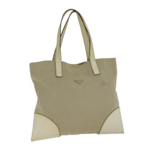 Pre-owned Canvas prada-bags Prada Vintage , Beige , Dames