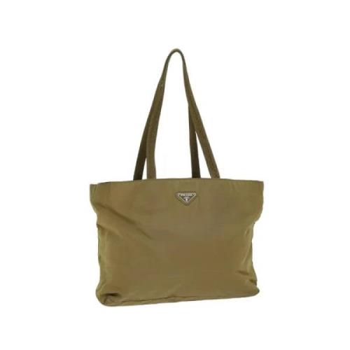 Pre-owned Nylon prada-bags Prada Vintage , Beige , Dames