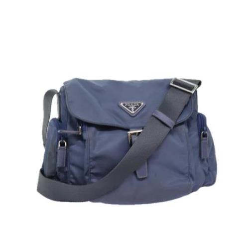 Pre-owned Nylon prada-bags Prada Vintage , Blue , Dames