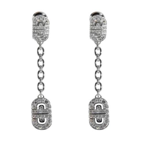 Pre-owned White Gold earrings Bvlgari Vintage , White , Dames