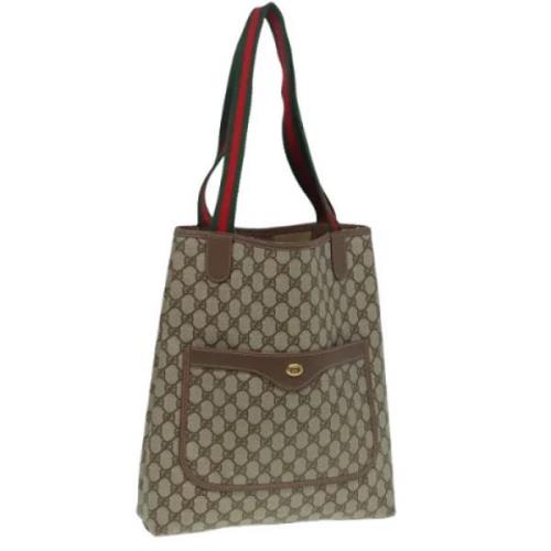 Pre-owned Leather gucci-bags Gucci Vintage , Brown , Dames