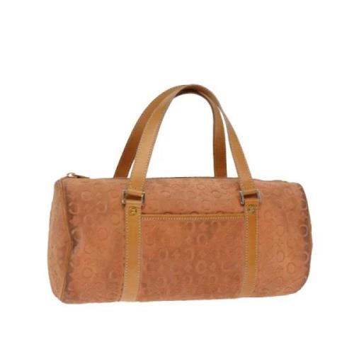 Pre-owned Canvas handbags Celine Vintage , Orange , Dames