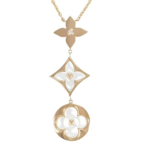 Pre-owned Rose Gold necklaces Louis Vuitton Vintage , Yellow , Dames