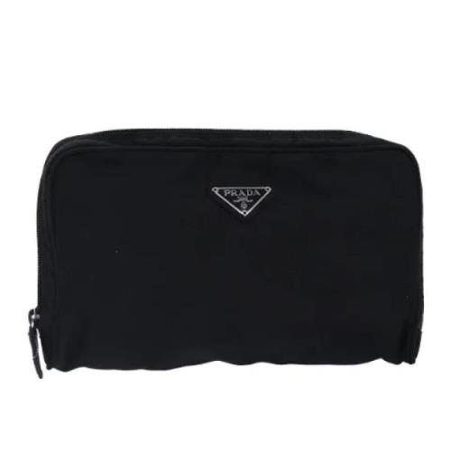 Pre-owned Nylon pouches Prada Vintage , Black , Dames