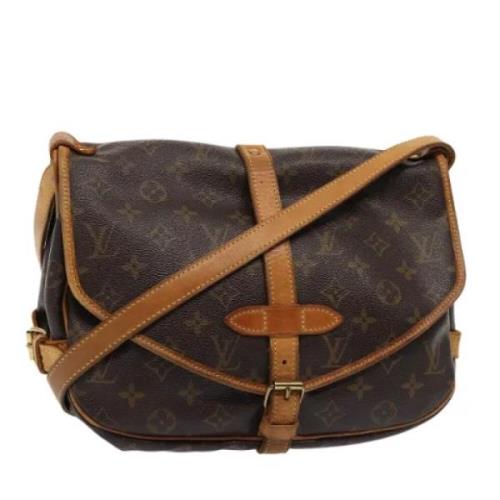 Pre-owned Canvas louis-vuitton-bags Louis Vuitton Vintage , Brown , Da...