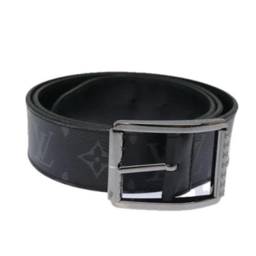 Pre-owned Canvas belts Louis Vuitton Vintage , Black , Dames