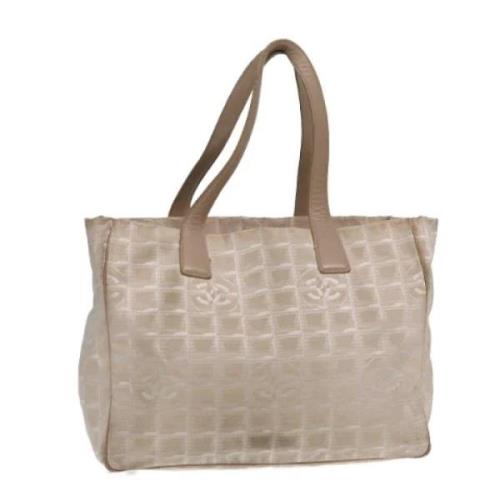 Pre-owned Nylon totes Chanel Vintage , Beige , Dames