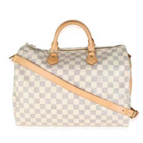 Pre-owned Canvas handbags Louis Vuitton Vintage , Beige , Dames