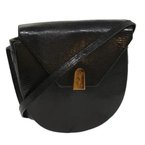 Pre-owned Leather shoulder-bags Yves Saint Laurent Vintage , Black , D...