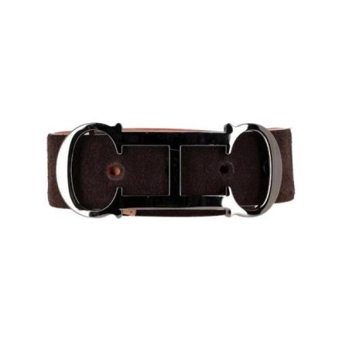 Pre-owned Suede belts Carolina Herrera Pre-owned , Brown , Dames