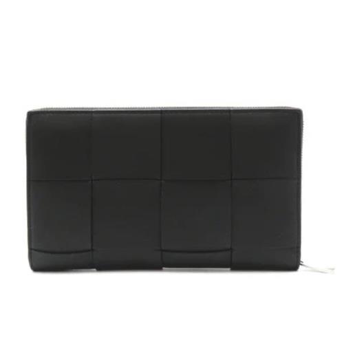 Pre-owned Leather wallets Bottega Veneta Vintage , Black , Dames