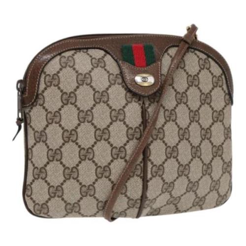 Pre-owned Leather gucci-bags Gucci Vintage , Brown , Dames