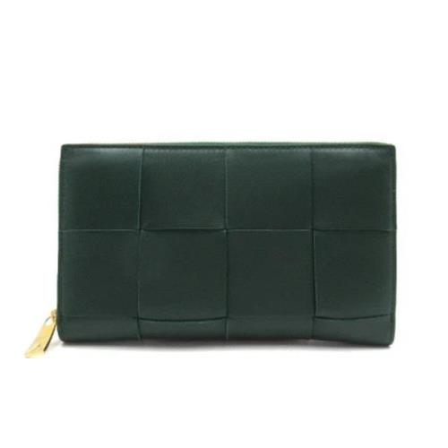 Pre-owned Leather wallets Bottega Veneta Vintage , Green , Dames