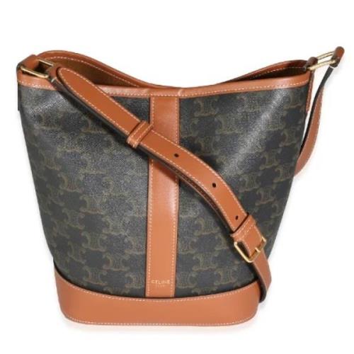 Pre-owned Canvas celine-bags Celine Vintage , Brown , Dames