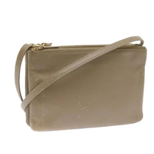 Pre-owned Leather celine-bags Celine Vintage , Beige , Dames