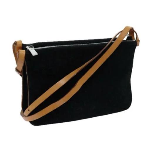 Pre-owned Canvas shoulder-bags Celine Vintage , Black , Dames