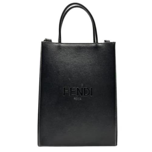 Pre-owned Leather fendi-bags Fendi Vintage , Black , Dames