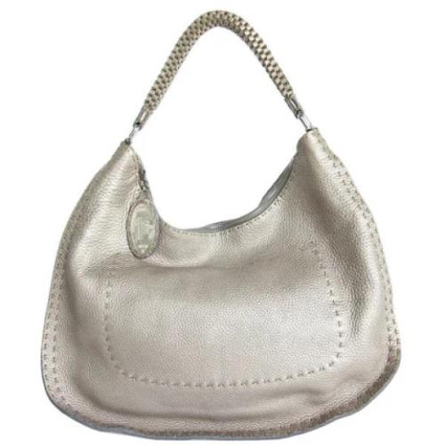 Pre-owned Leather fendi-bags Fendi Vintage , Gray , Dames