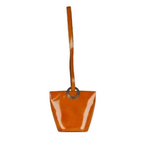 Pre-owned Leather celine-bags Celine Vintage , Orange , Dames