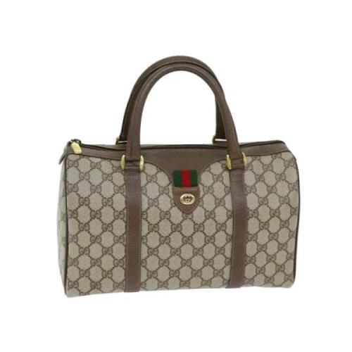 Pre-owned Canvas gucci-bags Gucci Vintage , Beige , Dames