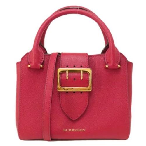 Pre-owned Leather totes Burberry Vintage , Pink , Dames