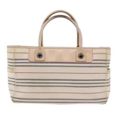 Pre-owned Canvas handbags Burberry Vintage , Beige , Dames