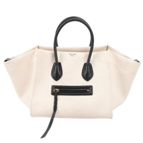 Pre-owned Cotton celine-bags Celine Vintage , Beige , Dames