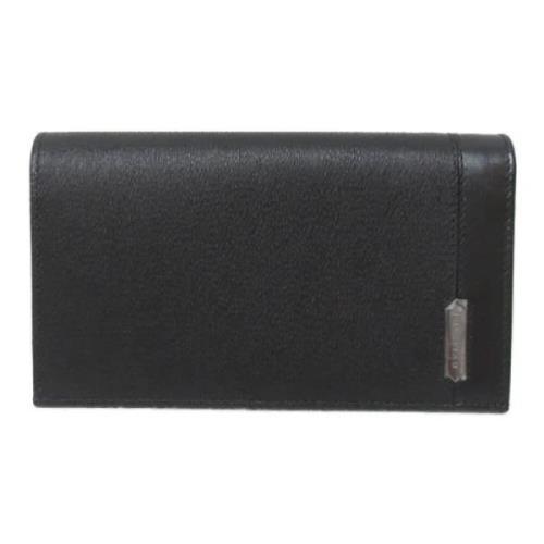 Pre-owned Leather wallets Bvlgari Vintage , Black , Dames