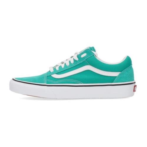 Groene lage sneaker met rubberen zool Vans , Green , Heren