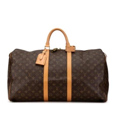 Pre-owned Canvas handbags Louis Vuitton Vintage , Brown , Dames