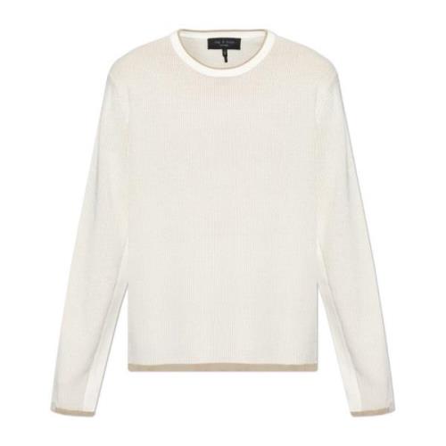 Ronde hals trui Rag & Bone , Beige , Heren