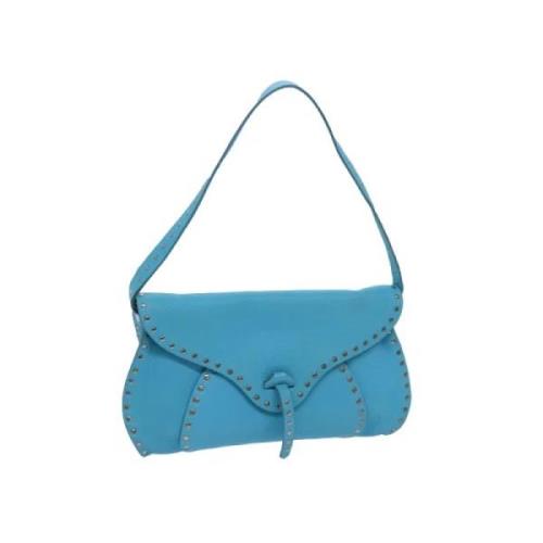 Pre-owned Leather celine-bags Celine Vintage , Blue , Dames