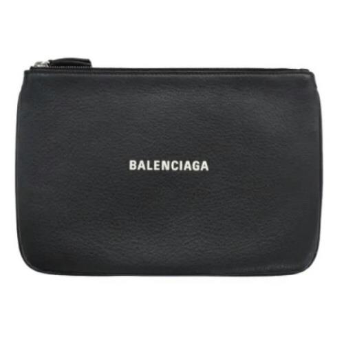 Pre-owned Leather clutches Balenciaga Vintage , Black , Dames