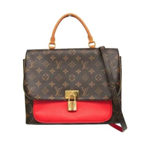 Pre-owned Canvas handbags Louis Vuitton Vintage , Brown , Dames