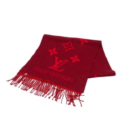 Pre-owned Wool scarves Louis Vuitton Vintage , Red , Dames