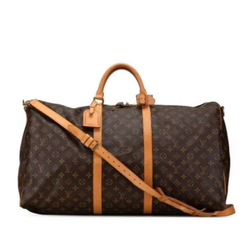 Pre-owned Canvas handbags Louis Vuitton Vintage , Brown , Dames