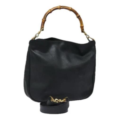 Pre-owned Leather gucci-bags Gucci Vintage , Black , Dames