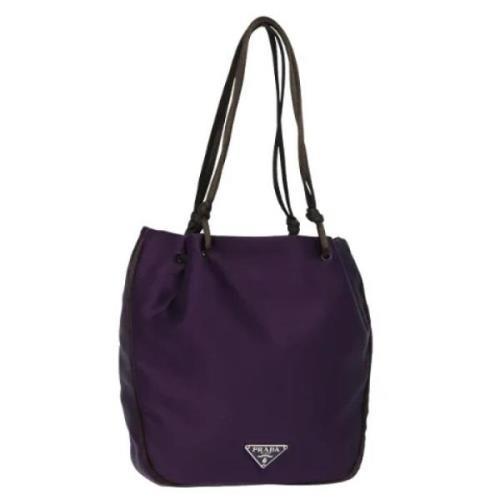 Pre-owned Satin prada-bags Prada Vintage , Purple , Dames