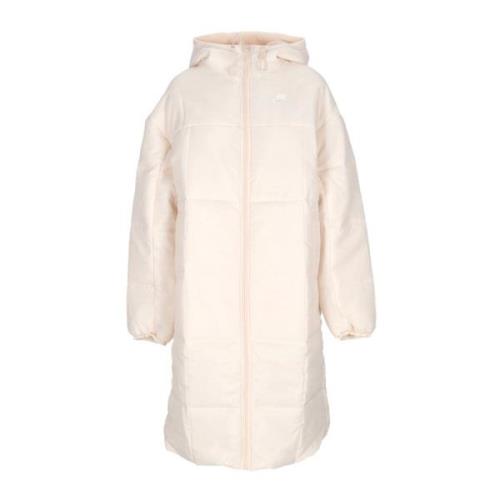 Lange Donsjas Klassieke Parka Nike , Beige , Dames