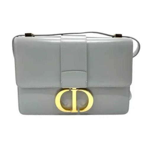 Pre-owned Leather dior-bags Dior Vintage , Gray , Dames