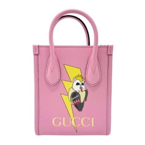 Pre-owned Leather gucci-bags Gucci Vintage , Pink , Dames