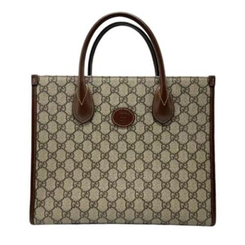 Pre-owned Fabric gucci-bags Gucci Vintage , Beige , Dames