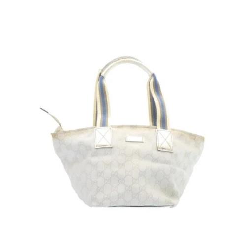 Pre-owned Canvas gucci-bags Gucci Vintage , White , Dames