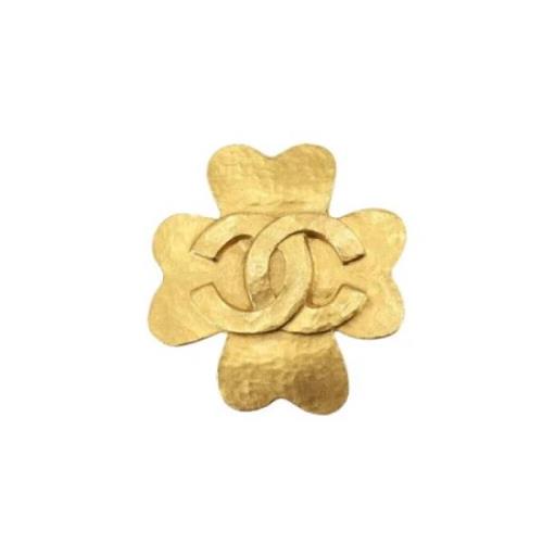 Pre-owned Fabric chanel-jewelry Chanel Vintage , Yellow , Dames