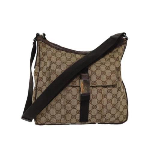 Pre-owned Canvas gucci-bags Gucci Vintage , Beige , Dames