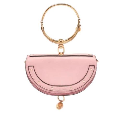 Pre-owned Leather crossbody-bags Chloé Pre-owned , Pink , Dames