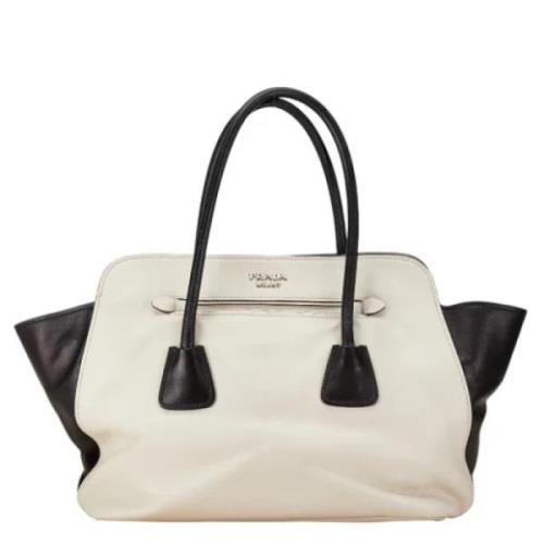 Pre-owned Leather prada-bags Prada Vintage , White , Dames