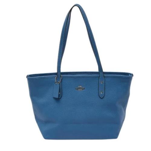 Pre-owned Leather shoulder-bags Coach Pre-owned , Blue , Dames