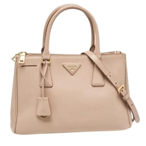 Pre-owned Leather totes Prada Vintage , Pink , Dames